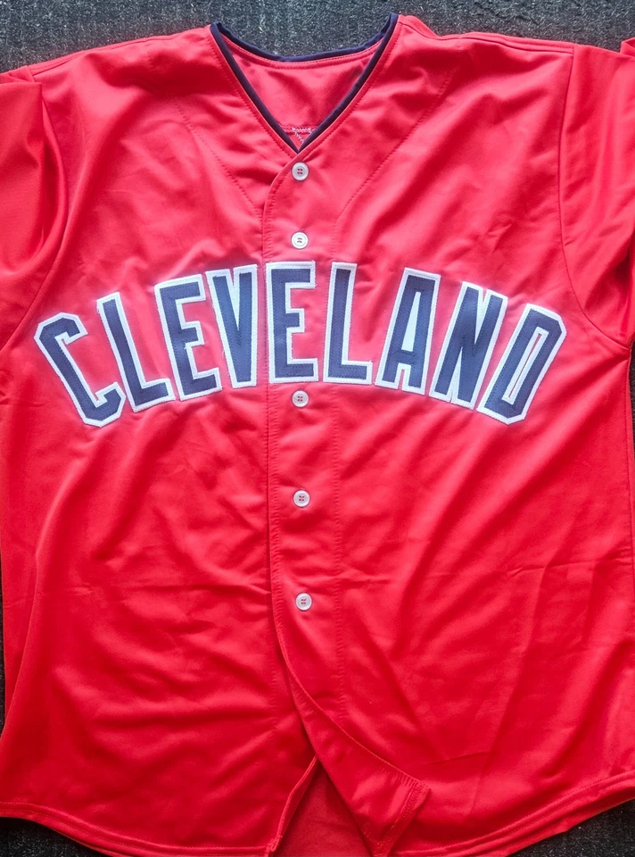 Jose Ramirez Signed Custom Red Jersey Beckett - Image 2 of 2