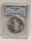 1884 CC Morgan Dollar PCGS MS63 GSA