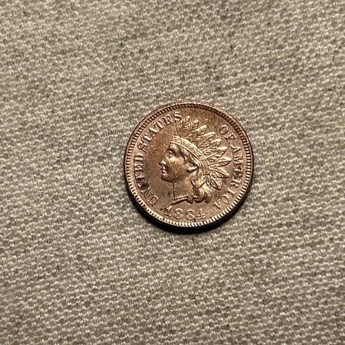 1884 1C BN Indian Cent XF-AU Cleaned MM