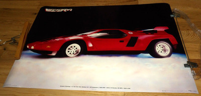 1980s Vector W-2 Twin Turbo Super Car Poster 21''x32'' 5.7 Twin Turbo Aluminum V8