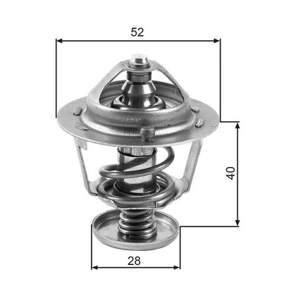 Thermostat Kühlmittel GATES TH24782G1 für MAZDA FORD SUZUKI CX PREMACY 626 GW EQ