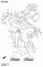 Suzuki Genuine ATV Front Fender Mud Guard Right LT-A500XP 53331-34K01-000