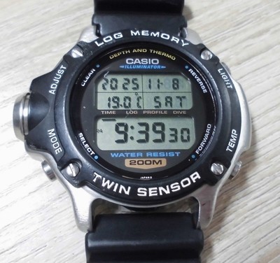 Casio DEP-510 Diver Watch Log Memory 200m Men's Used