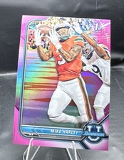 Mike Harley Pink Refractor 1st Rookie Card RC 2022 Bowman U University #37 Miami. rookie card picture
