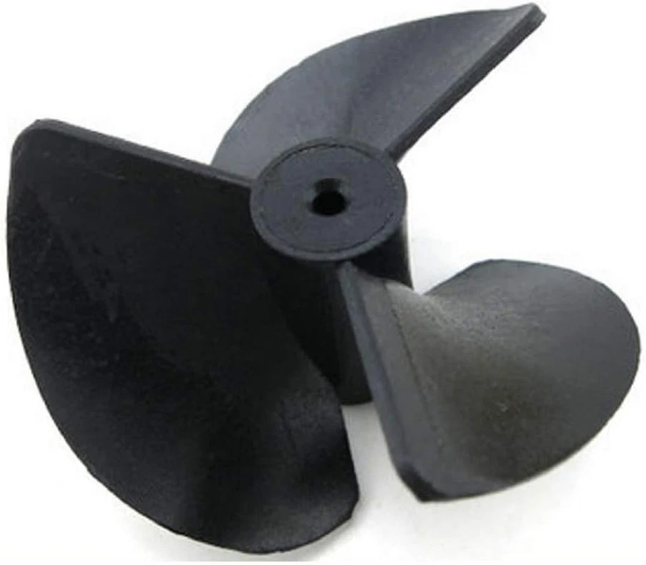 12 piezas hélices de barco de radiocontrol accesorios de 3 paletas para eje de motor de 2 mm modelo de envío RC Foto 4 de 4