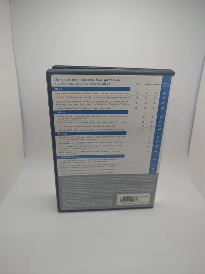 Intuit TurboTax Home & Business 2018 Software – Nice - Image 4 of 4