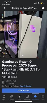 Gaming PC, 2070 Super, 16 Gb Ddr4 Ram, Ryzen 9, Microdot Ssd 1Tb