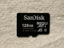 SanDisk 128GB Micro SD XC Card - Flash Memory Card Pre Owned 