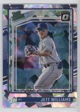 2024 Donruss Optic Rated Prospects Cracked Ice Prizm 4/25 Jett Williams 10w8