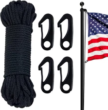 NQ Flag Pole Rope Kit  Outdoor Flagpole Accessories, Rope for Clothesline, Swing
