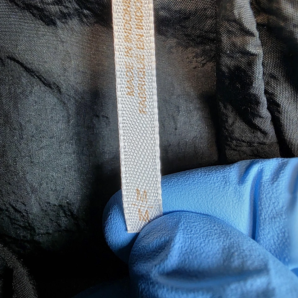 Free People 夹克女式 M 黑色超大 Puffer 外套绗缝尼龙保暖冬季 — 第 3/4 张图片