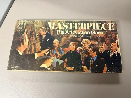 Masterpiece The Art Auction Board Game Parker Brothers VTG 1970 RARE