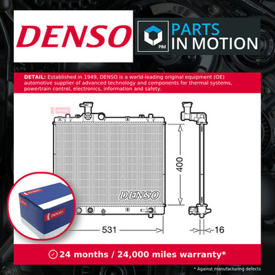 Radiator fits SUZUKI SWIFT AZH 412 1.2 2010 on K12B Denso 1770069L10 1770069L30