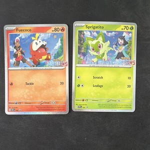Pokemon TCG Scarlet & Violet 151 2-Card Lot Fuecoco Sprigatito Promo 191 192