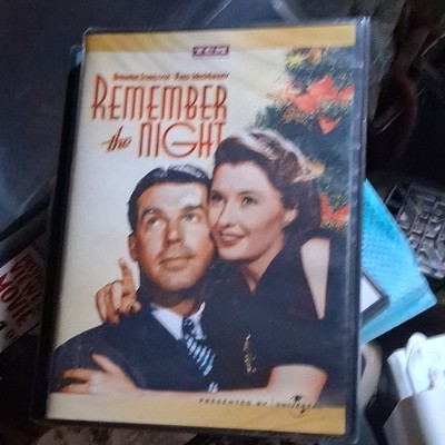 Universal Remember the Night DVD Barbara Stanwyck Holiday Tall/DVD Case