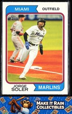 Jorge Soler 2023 Topps Heritage #141 Miami Marlins Baseball