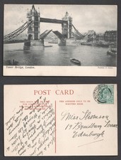 Tower Bridge London Parkins & Gotto Postcard