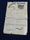 Vintage MARX Original BARRACKS BUILDING Assembly Instructions P617   C657