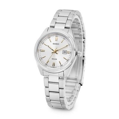 Casio Womens Metal Watch LTP-1302D-7A2VDF Gold silver Original New