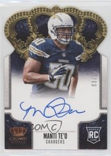 2013 Panini Crown Royale Gold Die-Cut Signatures 3/25 Manti Te'o #222 Auto s5j