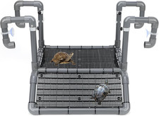 Extra Large Hanging Turtle Basking Platform, 13.4"-19  Wider Turtle Dock with Ra