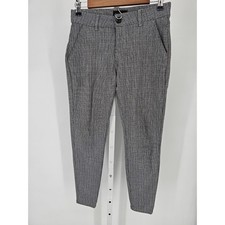 Amazon Basics Mens Sz 28 Skinny Fit Dress Pants Black Gray Houndstooth