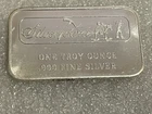 Vintage Engelhard Style Silvertowne 1 Troy Oz .999 Fine Silver Bar