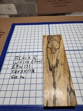 Black and White Ebony  Wood turning  blank  5 1/2"x 2  "x   17 3/8  " EBW131