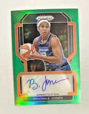 2022 Panini Green Prizm WNBA Brionna Jones Auto Autograph Card #SG-BIN