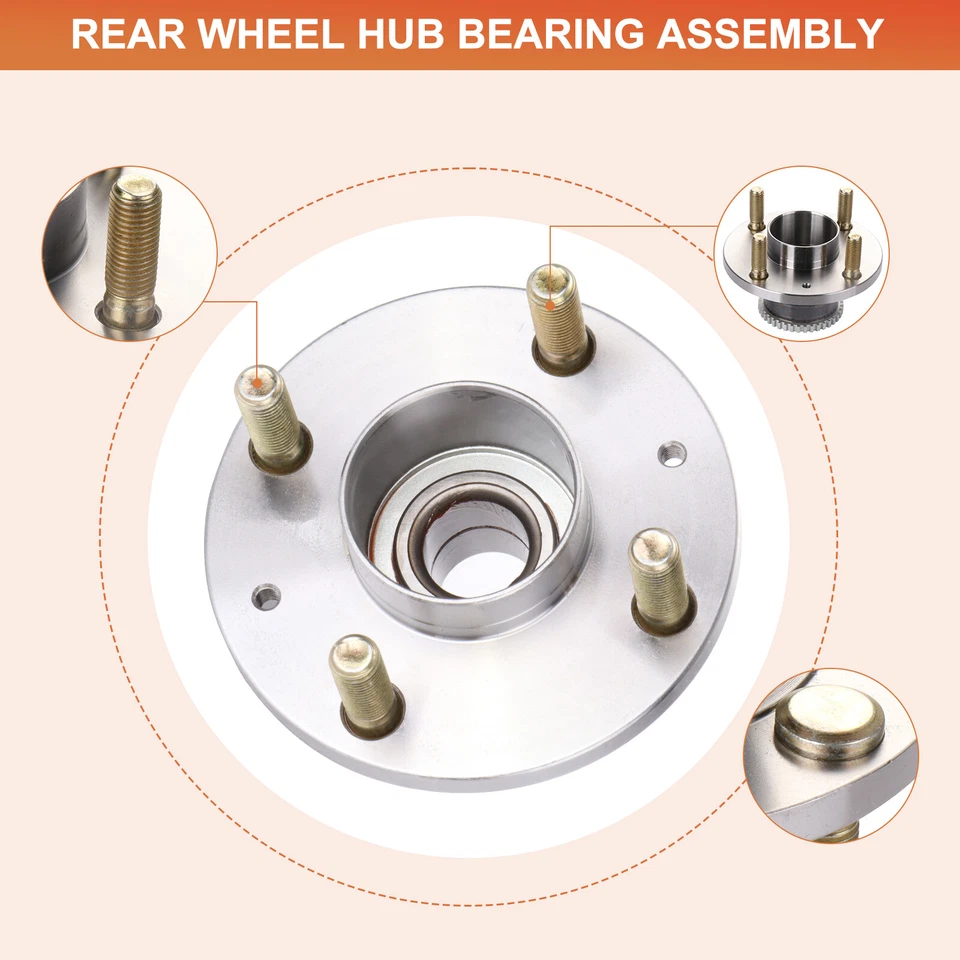 2×Rear Wheel Hub Bearing For 2004-2011 Chevrolet Aveo 2005-2008 Pontiac Wave Foto 3 de 4
