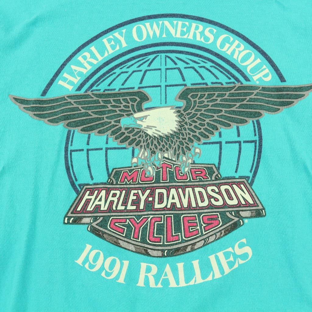 Vtg 1991 usa made LADIES of HARLEY DAVIDSON rallies t-shirt LARGE biker gang 90s Vtg 1991 usa made LADIES of HARLEY DAVIDSON rallies t-shirt LARGE biker gang 90s