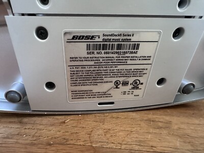 Bose SoundDock Series II 30-Pin (not working) | eBay