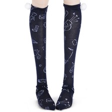 Dollmore 26" doll stockings Model doll size - Laughing Girl Stocking Black/Whit