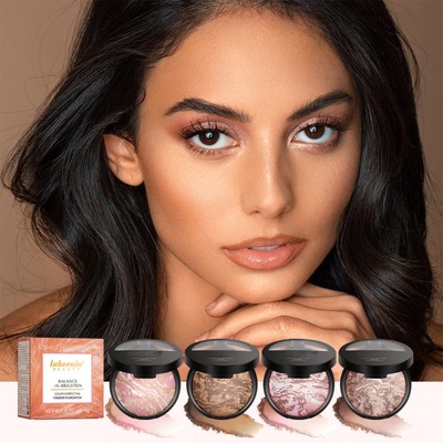 Gebackenes Gesicht Pulver Fundament gepresstes Pulver Make -up Palettenbalances