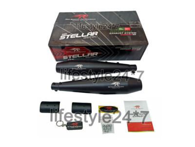 Royal Enfield GT Continental 650 Red Rooster S S Exhaust Silencer Black