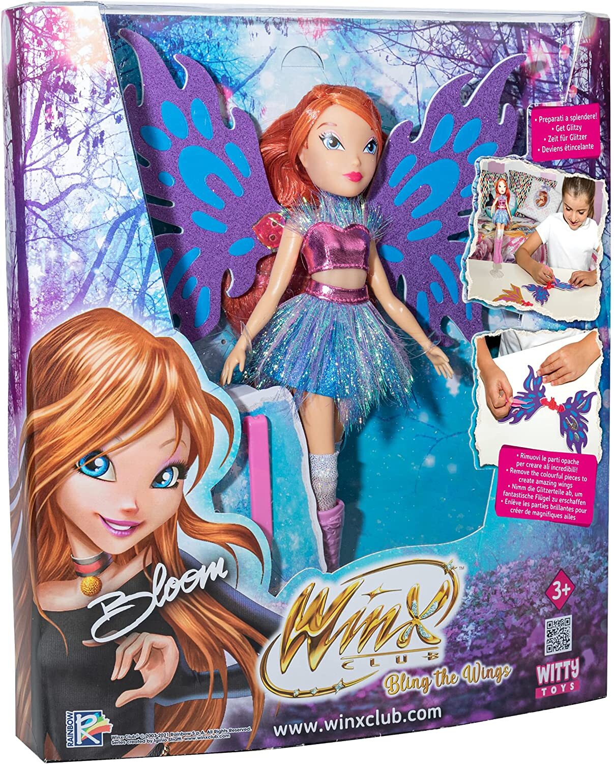 Winx Club Bling the Wings Bloom Fairy Doll Witty Toys