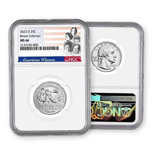 2023 D Bessie Coleman Quarter - Denver - NGC 66