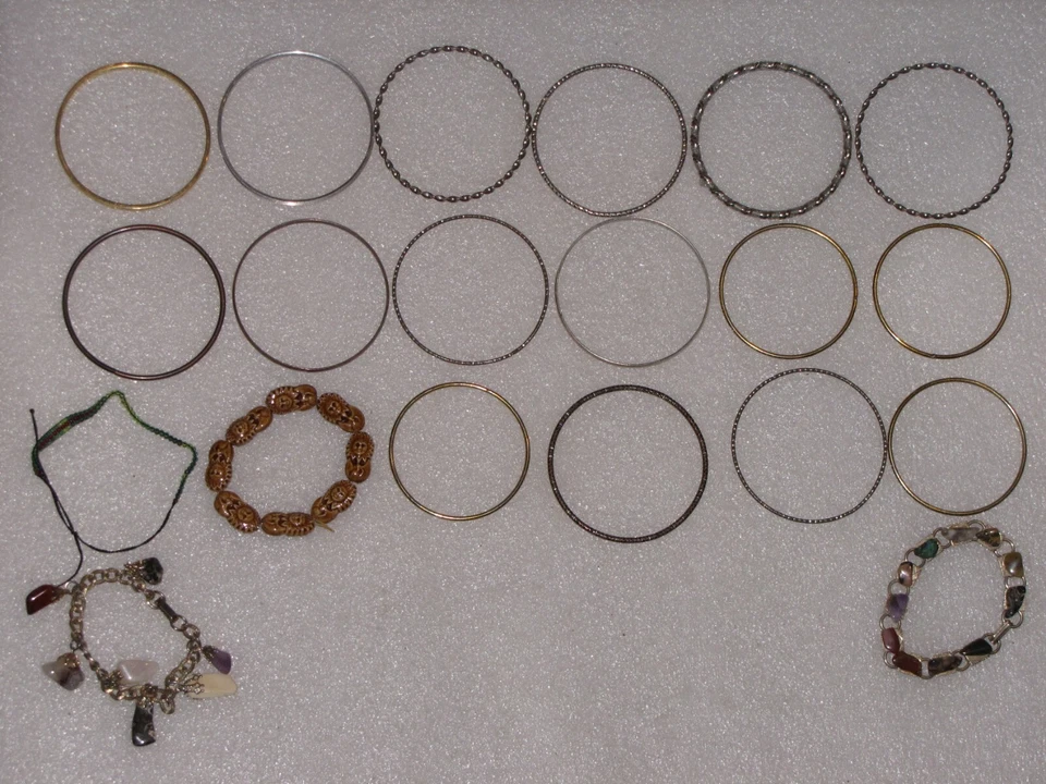 Lot Of 20 Kate Spade Bracelets Gold Silver Plated Beaded Stone Women Bangle - Image 2 of 4