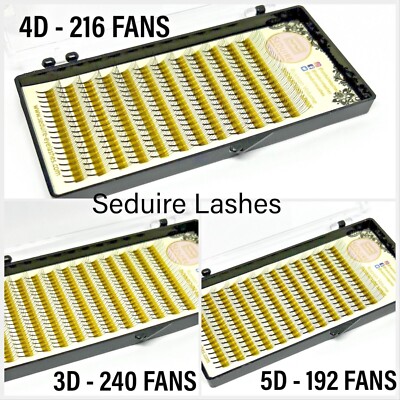 Vorgefertigte Fächerwimpern lose russische Volumenwimpern Cluster Extension 3D 4D 5D CD