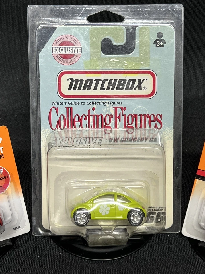 MATCHBOX - VW CONCEPT CARS - #66 - AMARILLO - 1998 y (2) 2000 rojo - nuevo en paquete Foto 3 de 4