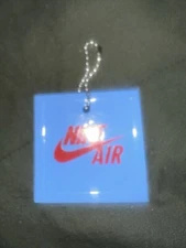 Rare Nike Air Jordan Jumpman Laney Blue Red Hang Tag Keychain With Chain