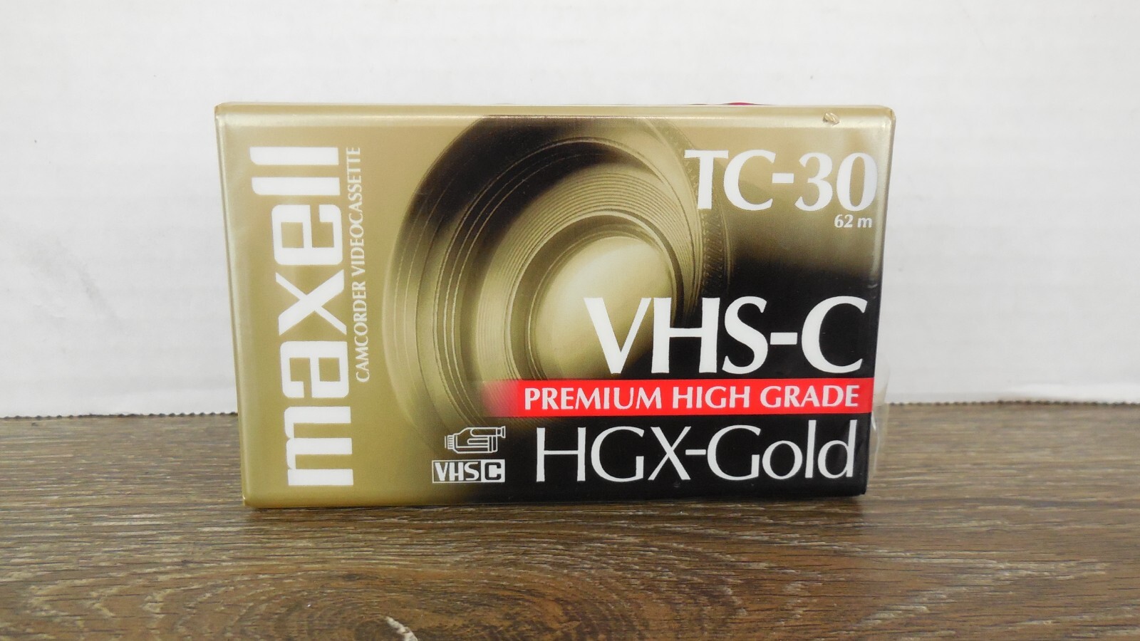 Maxell Camcorder Video Cassette TC-30 62m VHS-C Premium High Grade HGX-Gold New-image