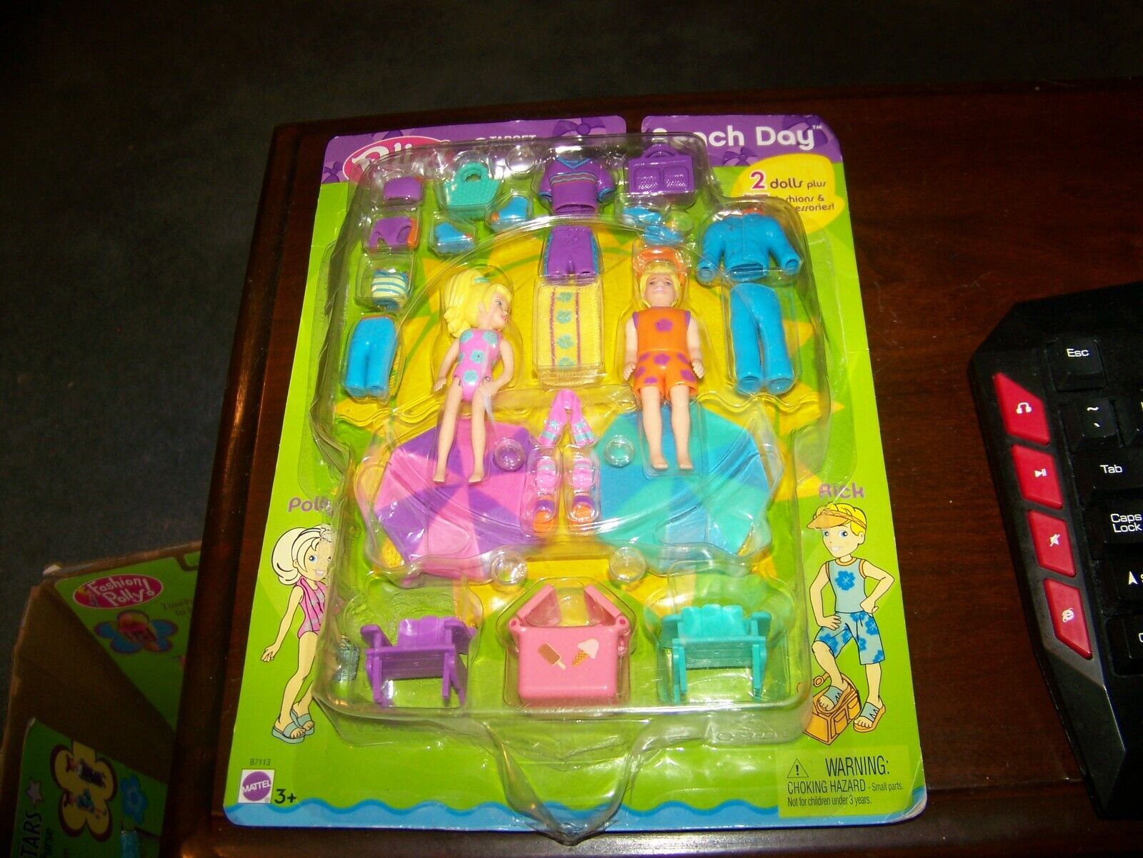 POLLY POCKET FASHION BEACH GAME MATTEL 2003 C6273 & UNOPENED for