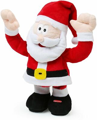 Animated Dancing Singing Moves Like Jagger 14'' WATCH VIDEO Santa Claus Xmas