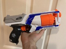 Nerf Gun Strongarm Elite N-Strike Blue / White - Used