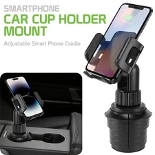 Car Cup Holder Phone Mount Compatible with iPhone, Galaxy, Pixel & more