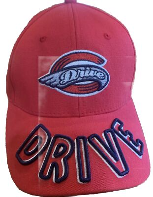DRIVE Ebroidered Red Strapback Hat Brimm Ridder Youth