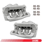 2 PCS Rear Brake Calipers w/ Brackets For 2008 2012 Ford F 250 F 350 Super Duty
