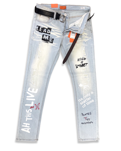 New Mens King Biker Light Graffiti 