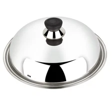 11in 12inch 14in 15in 16 inch Stainless Steel High Dom Lid Cover for Wok Fry pan